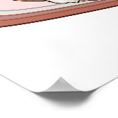 チョコレートのeclair漫画イラストレーション ポスター (角)