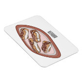 チョコレートのeclair漫画イラストレーション マグネット (右側)