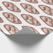 チョコレートのeclair漫画イラストレーション ラッピングペーパー (角)