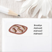 チョコレートのeclair漫画イラストレーション ラベル (インサイチュ)