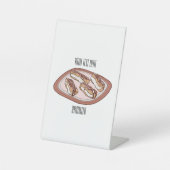 チョコレートのeclair漫画イラストレーション 台座サイン (正面)