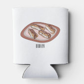 チョコレートのeclair漫画イラストレーション 缶クーラー (裏面)