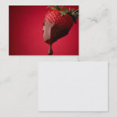 チョコレートはいちごを浸しました 名刺 (正面/裏面)