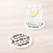 チョコレートはそれをよりよくさせます コースター (側面)