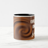 チョコレートはよりよいです ツートーンマグカップ (中央)