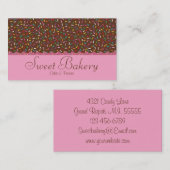 チョコレートはベーカリーを振りかけます 名刺 (正面/裏面)