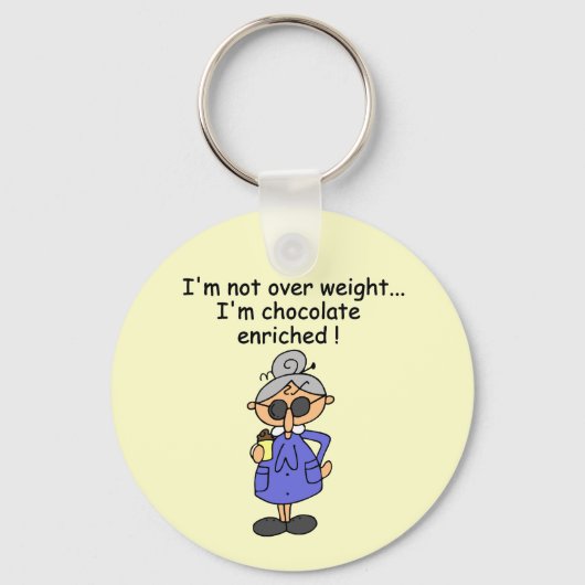 チョコレートはユーモアを富ませました キーホルダー (正面)
