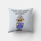 チョコレートはユーモアを富ませました クッション (裏面)