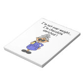 チョコレートはユーモアを富ませました ノートパッド (回転)