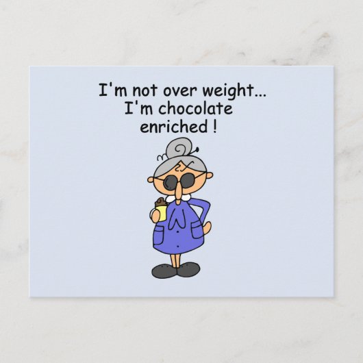チョコレートはユーモアを富ませました ポストカード (正面)