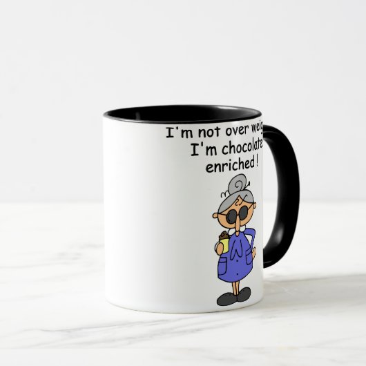 チョコレートはユーモアを富ませました マグカップ (正面右)