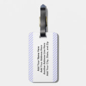 チョコレートはユーモアを富ませました ラゲッジタグ (裏面縦)