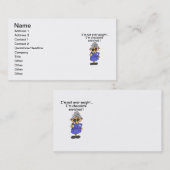 チョコレートはユーモアを富ませました 名刺 (正面/裏面)