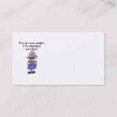 チョコレートはユーモアを富ませました 名刺 (裏面)