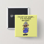 チョコレートはユーモアを富ませました 缶バッジ (正面&裏面)