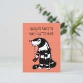 チョコレートは世界をより良い場所にする ポストカード (スタンド正面)