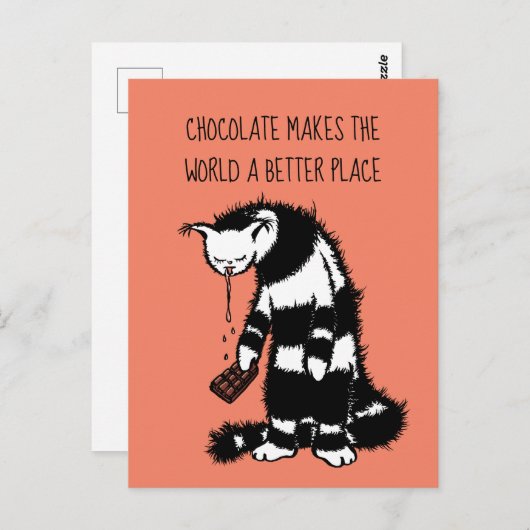 チョコレートは世界をより良い場所にする ポストカード (正面/裏面)