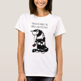 チョコレートは世界をより良い場所にする Tシャツ