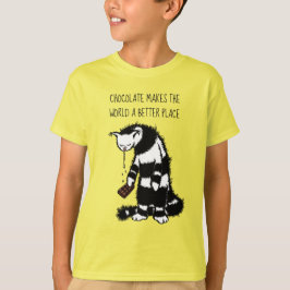 チョコレートは世界をより良い場所にする Tシャツ