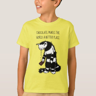 チョコレートは世界をより良い場所にする Tシャツ