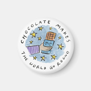 チョコレートは世界を動かす マグネット