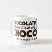 チョコレートは理解します コーヒーマグカップ (正面左)