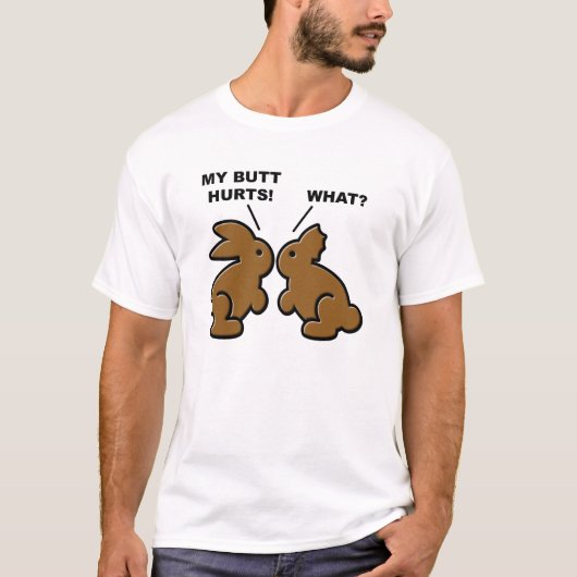チョコレートは痛いTシャツ Tシャツ (正面)