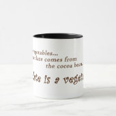 チョコレートは野菜です! マグ (中央)