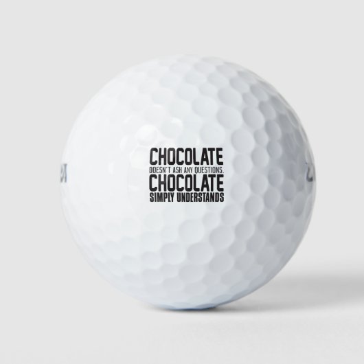 チョコレートは頼質問しない: Chocolate Sim ゴルフボール (正面)