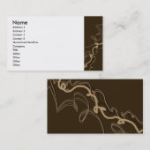 チョコレートひも 名刺 (正面/裏面)