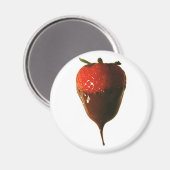 チョコレートをイチゴに浸したもの マグネット (正面/裏面)