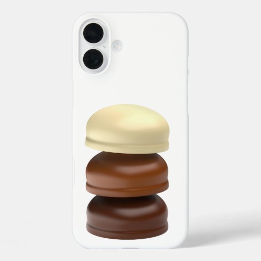 チョコレートをコーティングした3つのマシュマロ Case-Mate iPhoneケース (裏面)