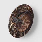 チョコレートをテーマにしたキッチンクロック ラウンド壁時計 (傾斜)