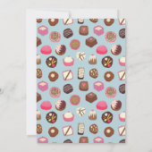 チョコレートをテーマにしたブライダルシャワー 招待状 (裏面)