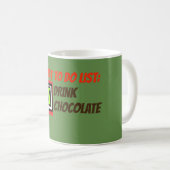 チョコレートをリストするには コーヒーマグカップ (正面右)
