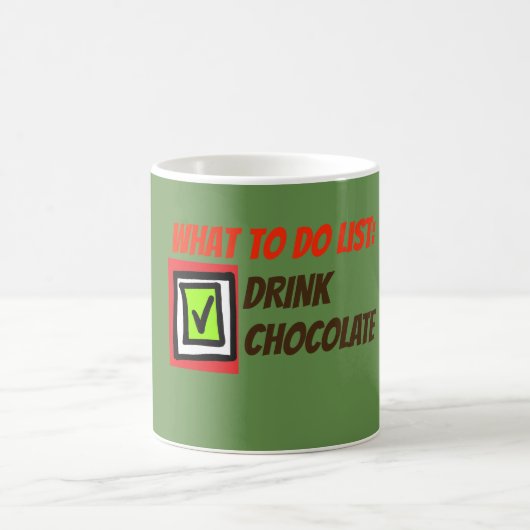 チョコレートをリストするには コーヒーマグカップ (中央)