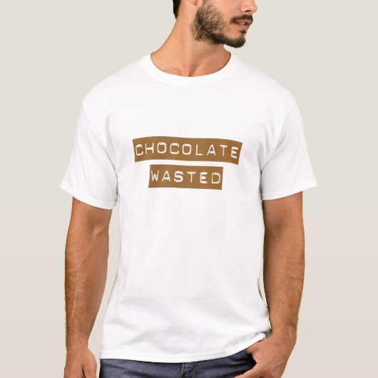 チョコレートを無駄に Tシャツ (正面)