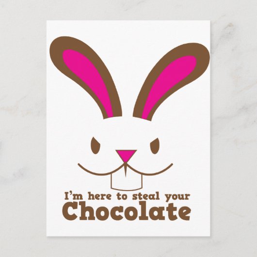 チョコレートを盗みに来たのよ ポストカード (正面)