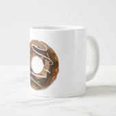 チョコレートアイシングのドーナツ ジャンボコーヒーマグカップ (正面右)