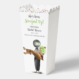 チョコレートアイスクリームのブライダル フェイバーボックス