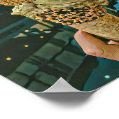 チョコレートアイスクリームふりかける ポスター (角)