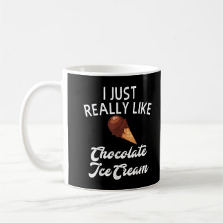 チョコレートアイスクリームアパレルユニーク- Ice Cream Lov コーヒーマグカップ