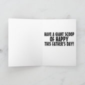 チョコレートアイスクリームコーン父のデイカード カード (内部)