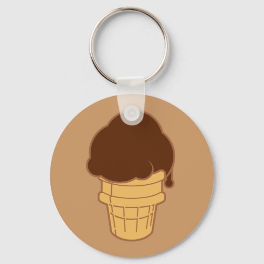 チョコレートアイスクリームコーン キーホルダー (正面)
