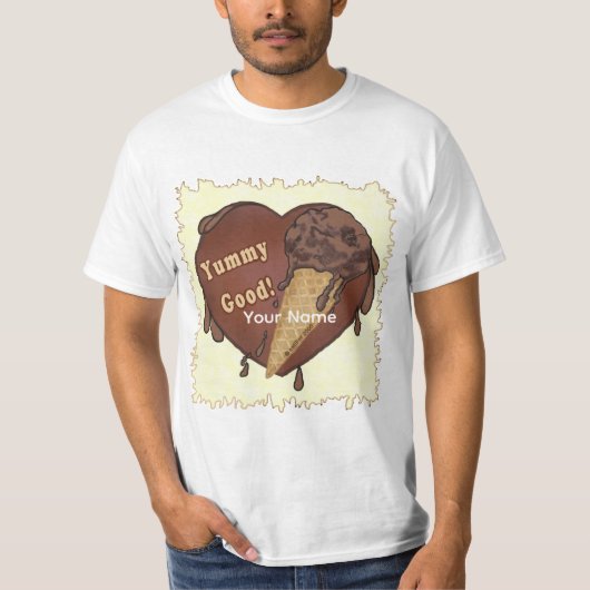 チョコレートアイスクリームコーン Tシャツ (正面)