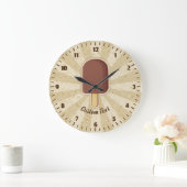 チョコレートアイスクリームスティック ラージ壁時計 (ホーム)
