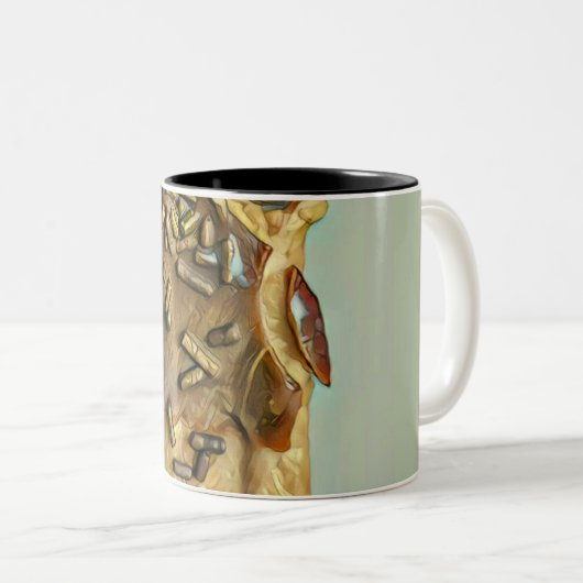 チョコレートアイスクリームポピクル ツートーンマグカップ (正面右)