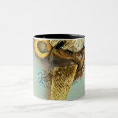 チョコレートアイスクリーム愛好家のギフト ツートーンマグカップ (中央)