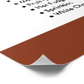 チョコレートアイスクリーム、アイスクリームパーラーメニュー ポスター (角)