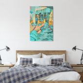 チョコレートアイスクリーム キャンバスプリント (インサイチュ (寝室))